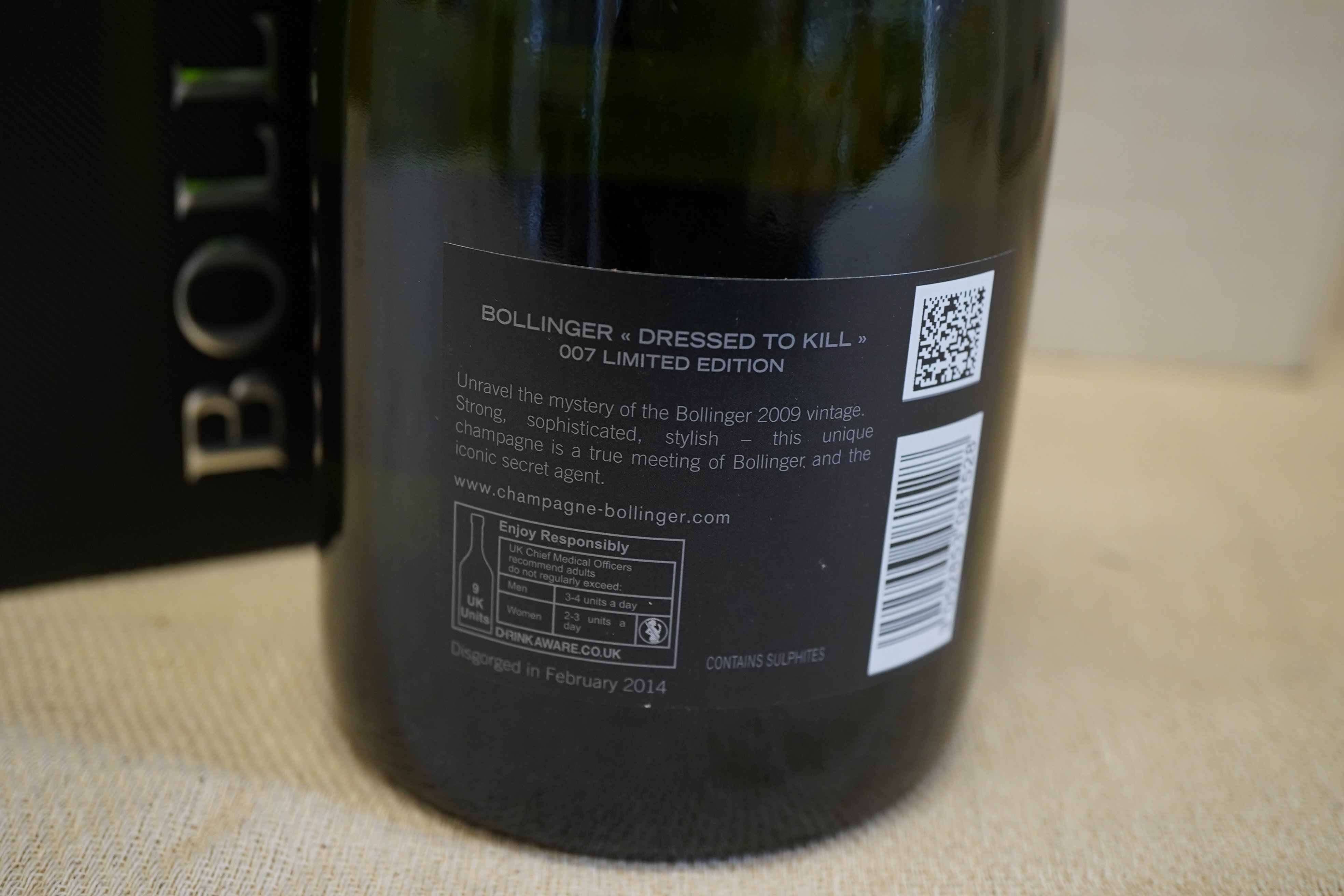 Champagne: Bollinger, James Bond 007 Millesime, 2009